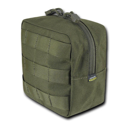 RAPDOM Compact Utility Pouch Bag Travel Tactical Gear Military Army Molle 6X6-Black-