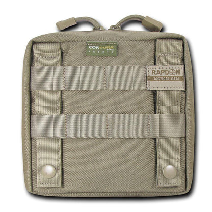 RAPDOM Compact Utility Pouch Bag Travel Tactical Gear Military Army Molle 6X6-Black-