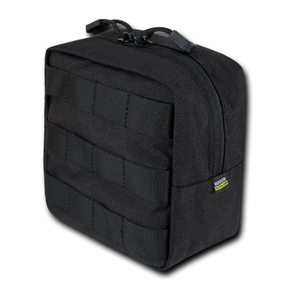 RAPDOM Compact Utility Pouch Bag Travel Tactical Gear Military Army Molle 6X6-Black-