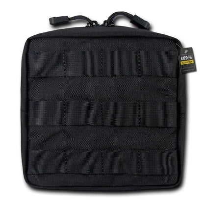 RAPDOM Compact Utility Pouch Bag Travel Tactical Gear Military Army Molle 6X6-Black-