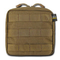 RAPDOM Compact Utility Pouch Bag Travel Tactical Gear Military Army Molle 6X6-Coyote-