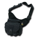Rapdom Edc Molle Shoulder Tactical Field Messenger Work Bag Camping Gear Hiking-Black- 4 image