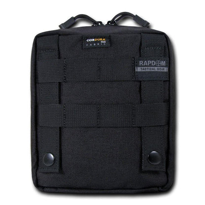 RAPDOM Emt Pouchutility Pouch Medical First Aid Red Cross Travel-Black-
