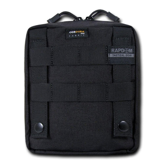 RAPDOM Emt Pouchutility Pouch Medical First Aid Red Cross Travel-Black-