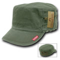 Rapid Dominance Flat Top Zipper Bdu Fatigue Cadet Military Army Vintage Torn Caps Hats-Olive-Small (6 7/8 - 7)-