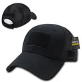 Low Crown Air Mesh Constructed Military Tactical Operator Patch Cap Hats-Black-