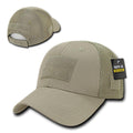 Low Crown Air Mesh Constructed Military Tactical Operator Patch Cap Hats-KHAKHI-