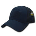 Low Crown Air Mesh Constructed Military Tactical Operator Patch Cap Hats-NAVY-