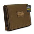 RAPDOM Men'S Tri-Fold Wallet Tactical Non Stick Id Window 18 Compartment/Pocket-Coyote-