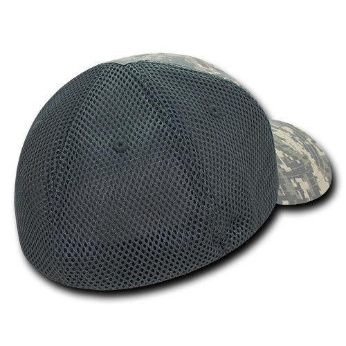 Rapdom Military Operator Tactical Air Mesh Flex Low Crown Duty Patch Caps Hats-ACU-