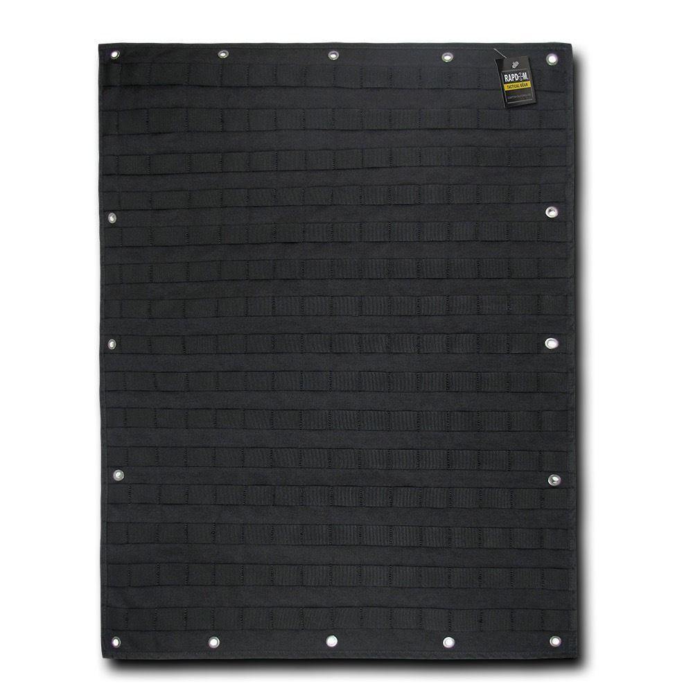 RAPDOM Molle Organizer Panel 24inch X 32inch Tactical Gear Supports Military Specs-Black-