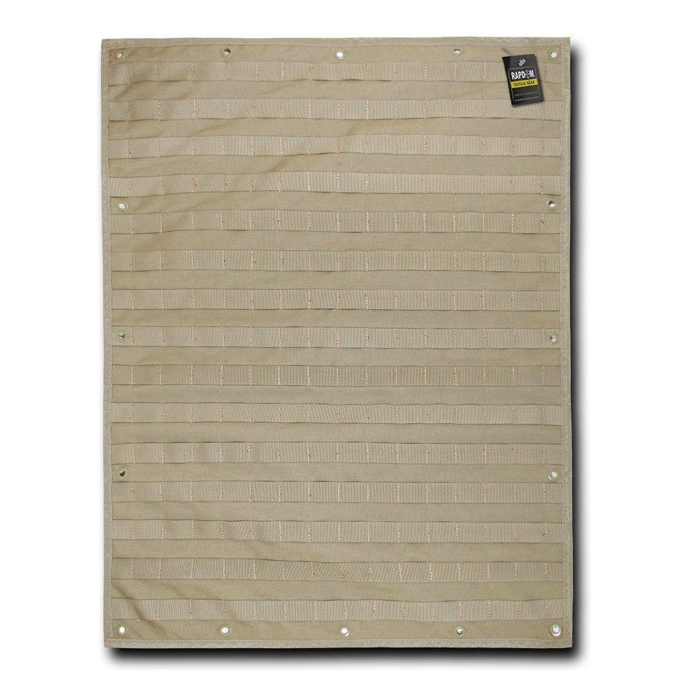RAPDOM Molle Organizer Panel 24inch X 32inch Tactical Gear Supports Military Specs-Khaki-