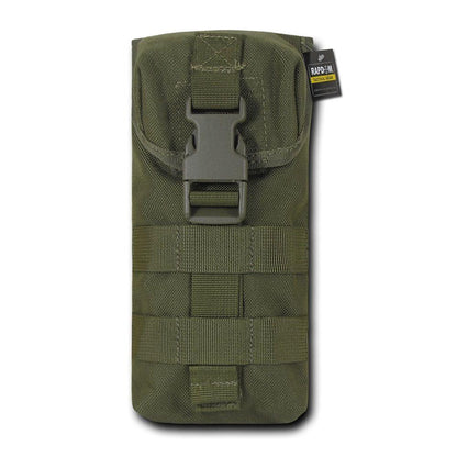 RAPDOM Molle Water Pouch Hiking Hunting Boating Climbing Games Survival Kit-Black-