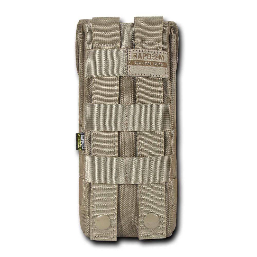 RAPDOM Molle Water Pouch Hiking Hunting Boating Climbing Games Survival Kit-Black-