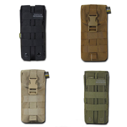 RAPDOM Molle Water Pouch Hiking Hunting Boating Climbing Games Survival Kit-Black-