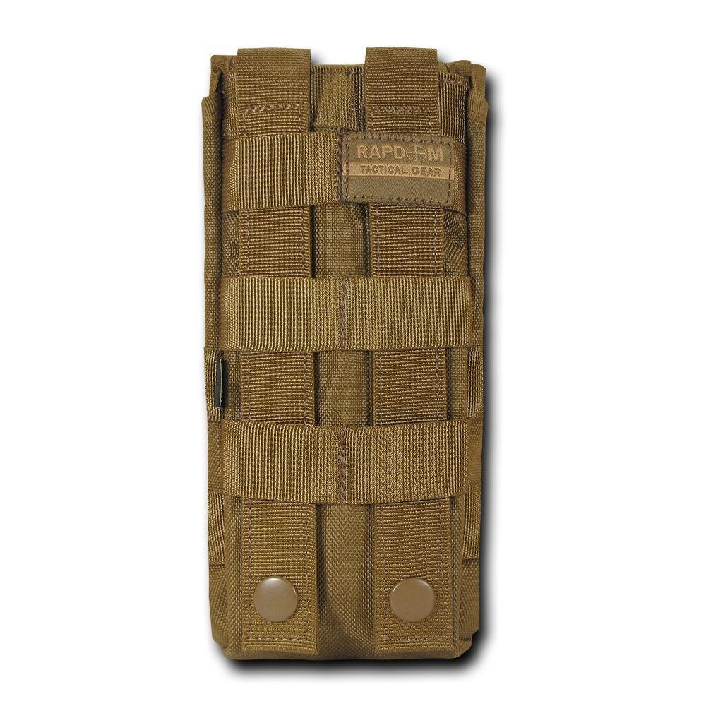 RAPDOM Molle Water Pouch Hiking Hunting Boating Climbing Games Survival Kit-Black-