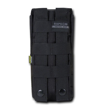 RAPDOM Molle Water Pouch Hiking Hunting Boating Climbing Games Survival Kit-Black-