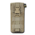 RAPDOM Molle Water Pouch Hiking Hunting Boating Climbing Games Survival Kit-khaki-