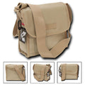 Rapdom Tactical Field Shoulder Messenger Satchel Compact Tote US Army Style Bags-Khakhi-
