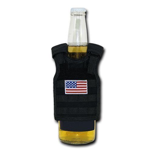 Rapdom USA American Flag Can Bottle Cooler Insulator Mini Vest Beer Soda-