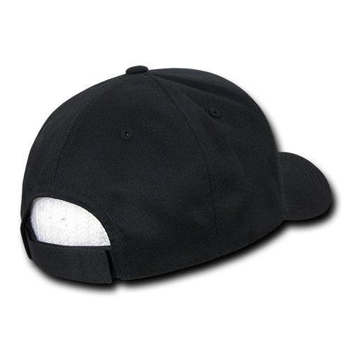 Rapdom USA American Flag Tbl Trl Tactical Operator Cotton Baseball Hats Caps-BLACK-