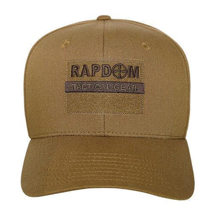 Rapdom USA American Flag Tbl Trl Tactical Operator Cotton Baseball Hats Caps-BLACK-