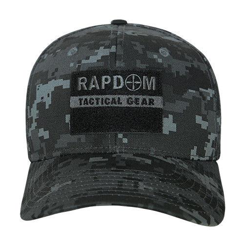 Rapdom USA American Flag Tbl Trl Tactical Operator Cotton Baseball Hats Caps-BLACK-