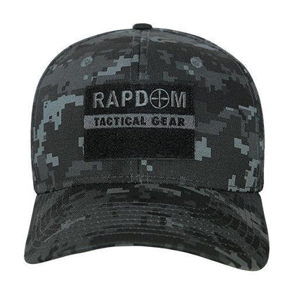 Rapdom USA American Flag Tbl Trl Tactical Operator Cotton Baseball Hats Caps-BLACK-