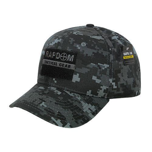 Rapdom USA American Flag Tbl Trl Tactical Operator Cotton Baseball Hats Caps-BLACK-