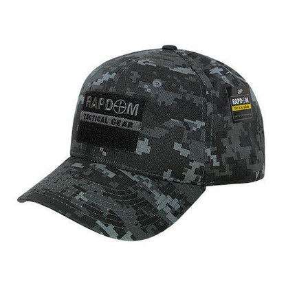 Rapdom USA American Flag Tbl Trl Tactical Operator Cotton Baseball Hats Caps-BLACK-
