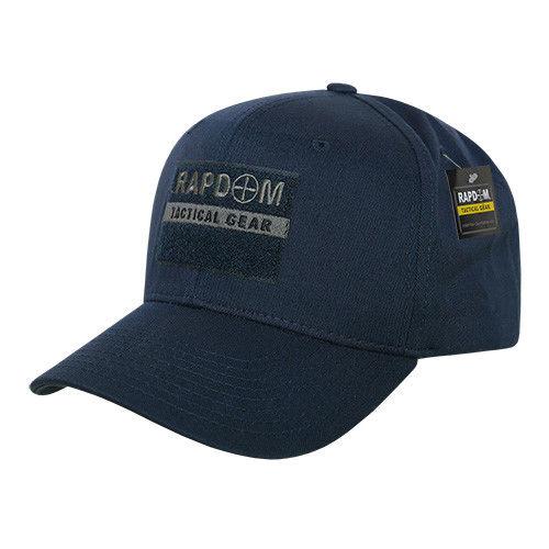 Rapdom USA American Flag Tbl Trl Tactical Operator Cotton Baseball Hats Caps-BLACK-