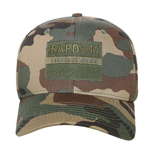 Rapdom USA American Flag Tbl Trl Tactical Operator Cotton Baseball Hats Caps-BLACK-