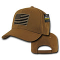 Rapdom USA American Flag Tbl Trl Tactical Operator Cotton Baseball Hats Caps-COYOTE-