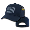 Rapdom USA American Flag Tbl Trl Tactical Operator Cotton Baseball Hats Caps-NAVY-