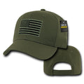 Rapdom USA American Flag Tbl Trl Tactical Operator Cotton Baseball Hats Caps-OLIVE-