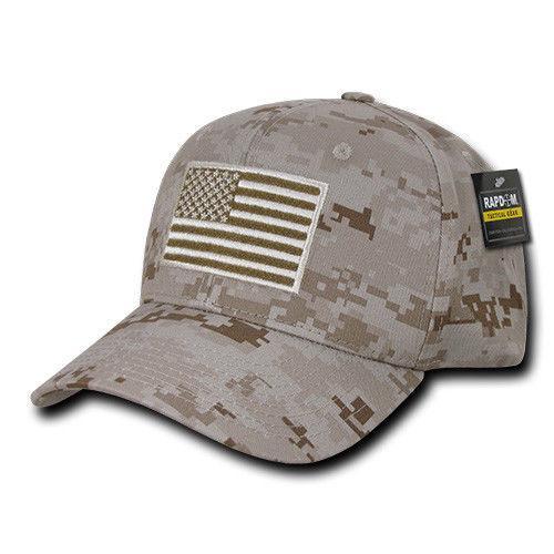 Rapdom USA American Flag Tbl Trl Tactical Operator Cotton Baseball Hats Caps-USA-DES-