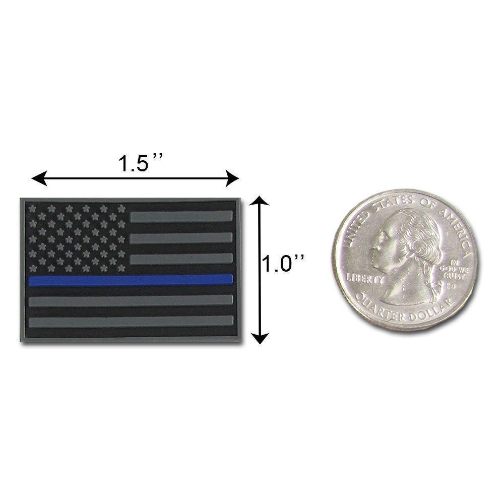 RAPDOM USA Flag Tactical Mini Rubber H&L Hook & Loop-Back Patch-