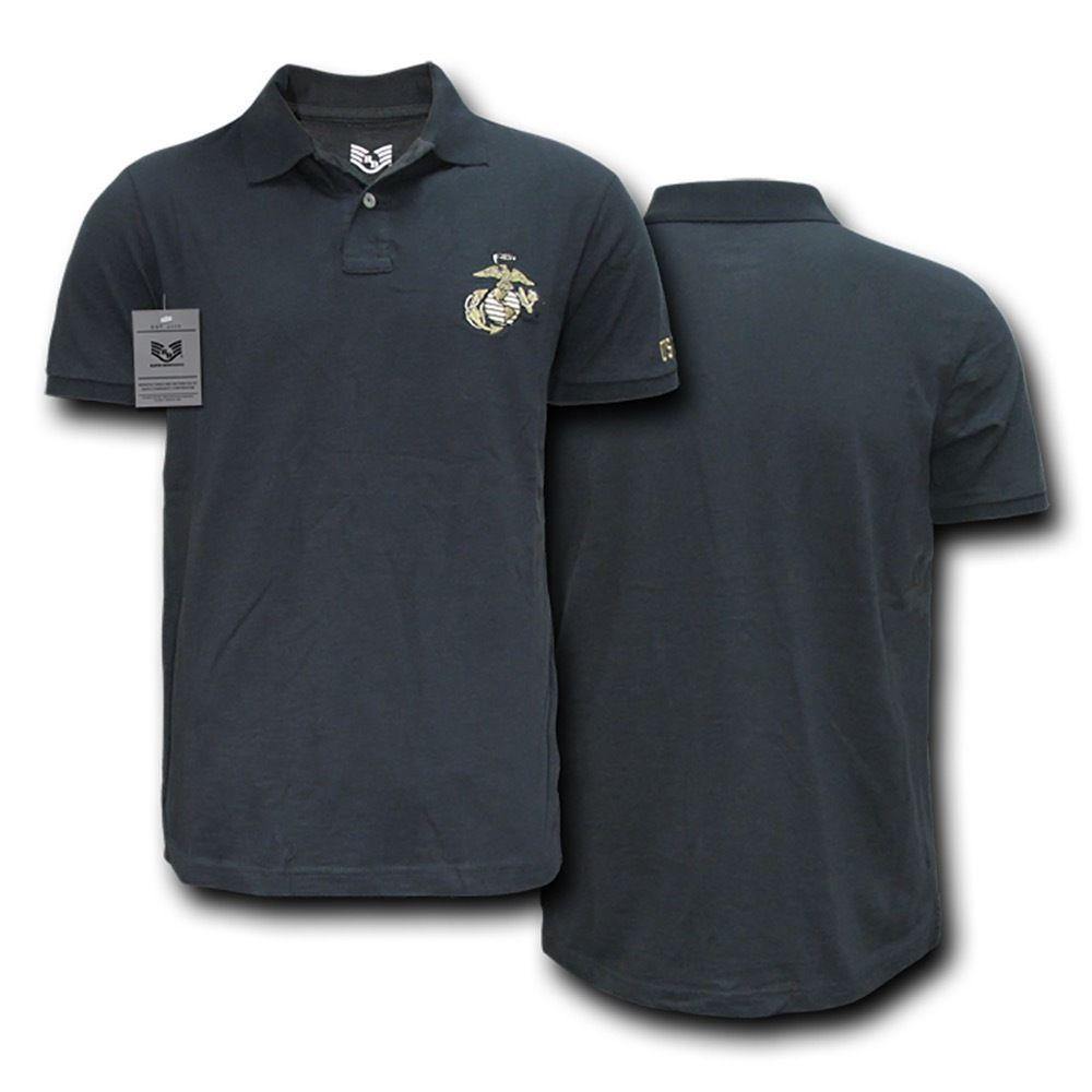 Rapid Choice Polo Lightweight Military Air Force Marine Navy Army T-Shirts Tees-Air Force - Navy-Regular-Small