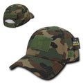 Rapid Dom 6 Panel Patch Hats Caps Cotton Military Tactical Structured Operator-WOODLAND-