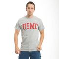 Rapid Dominace USmc Marines Military T-Shirts Tees Cotton Heather Grey-Heather Grey - USMC-Regular-Small