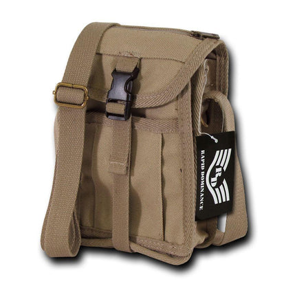 Rapid Dominance Cotton Canvas Travel Portfolio Bags Backpack Luggage-Khaki-