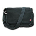 Rapid Dominance Durable Cotton Canvas Classic Military Shoulder Messenger Bags-Black-