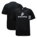 Rapid Dominance Marine Proud Patriotic Military Cotton Graphics T-Shirts Tees-Marine The Few - Black-Regular-Small