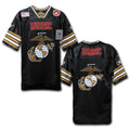 Rapid Dominance Military Football Jersey Navy Air Force Army Marines T Shirts-Marine- Black-Regular-Medium