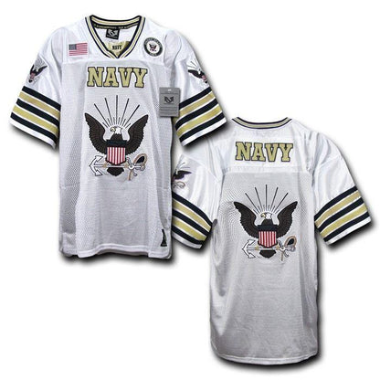 Rapid Dominance Military Football Jersey Navy Air Force Army Marines T Shirts-Navy- White-Regular-Medium