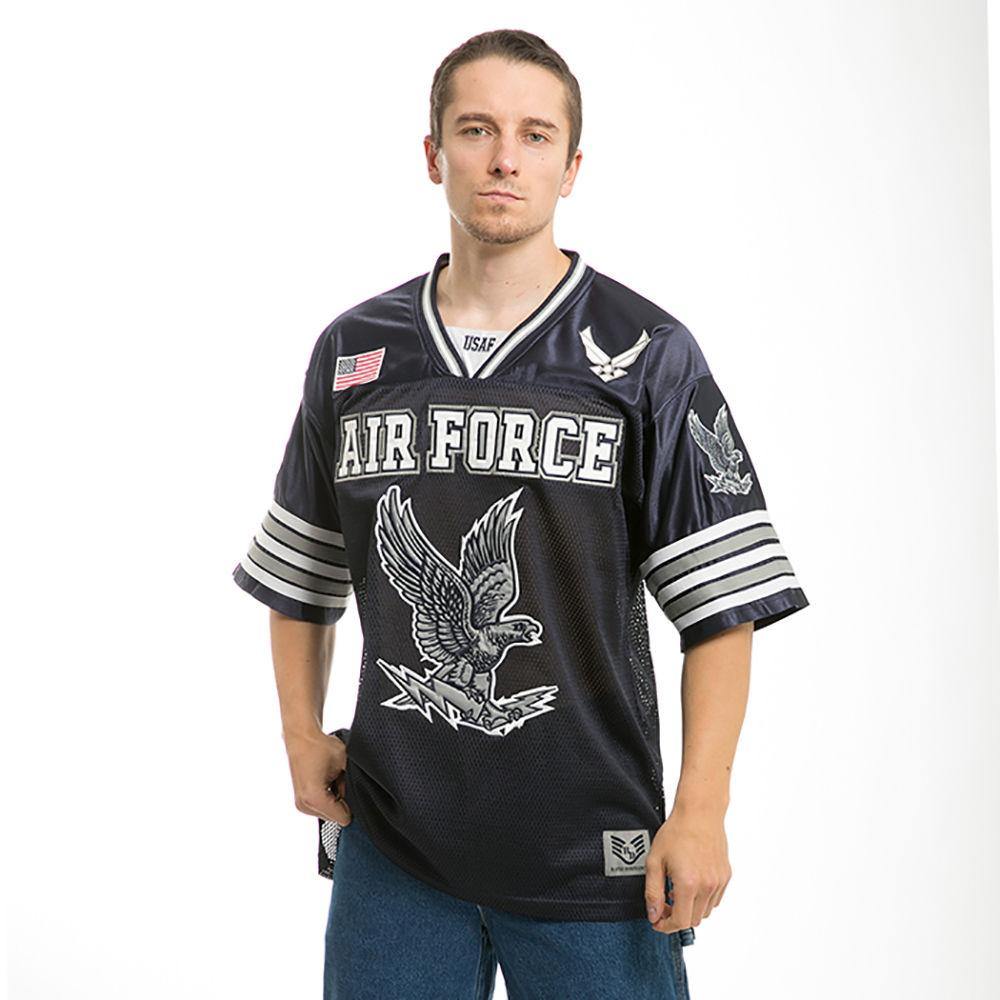 Rapid Dominance Military Football Jersey Navy Air Force Army Marines T Shirts-Air Force - Navy-Regular-X-Large