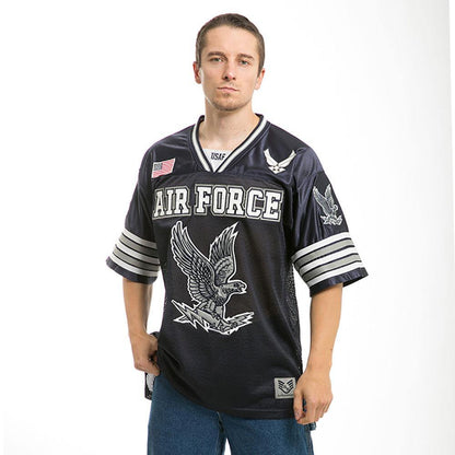 Rapid Dominance Military Football Jersey Navy Air Force Army Marines T Shirts-Air Force - Navy-Regular-X-Large