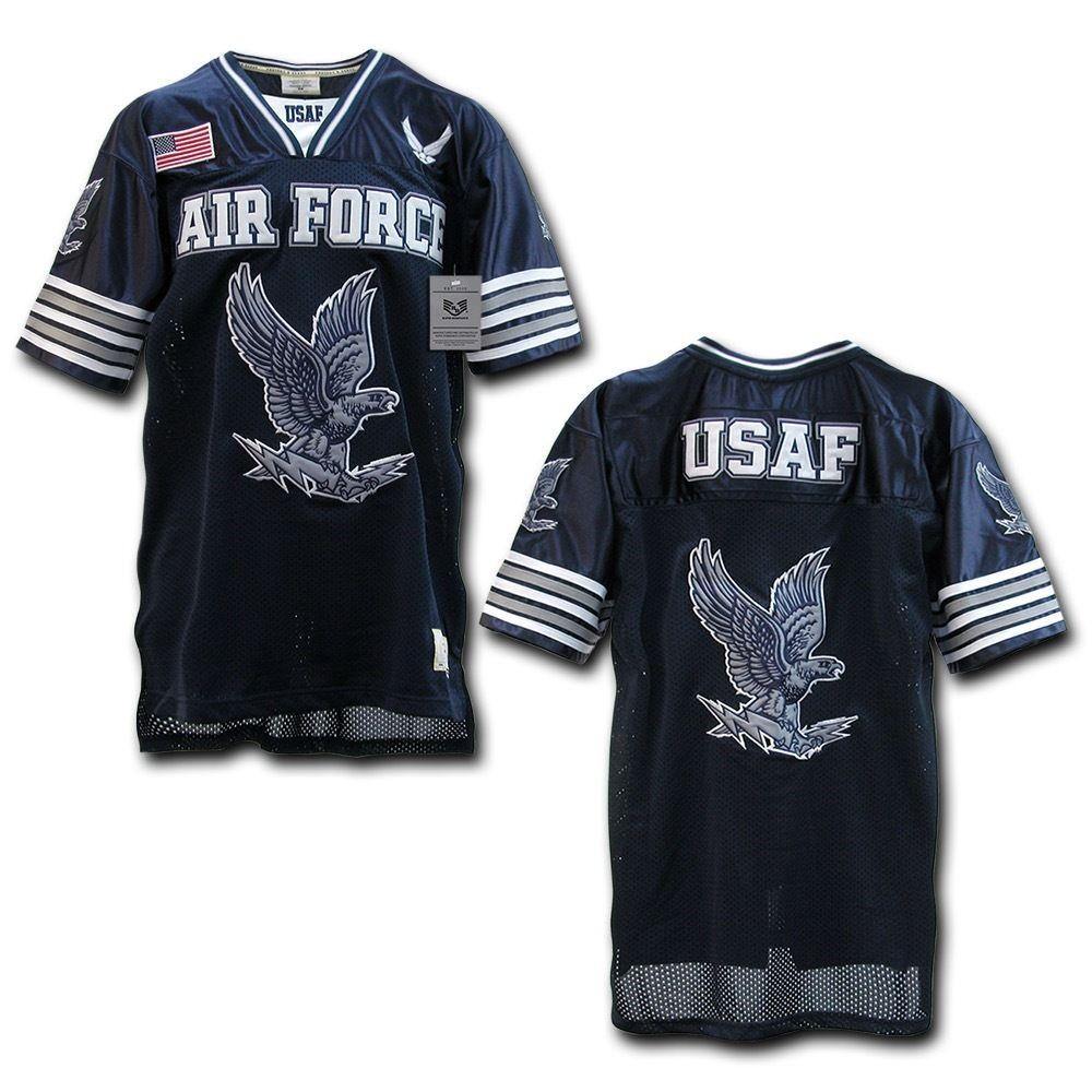 Rapid Dominance Military Football Jersey Navy Air Force Army Marines T Shirts-Air Force - Navy-Regular-X-Large