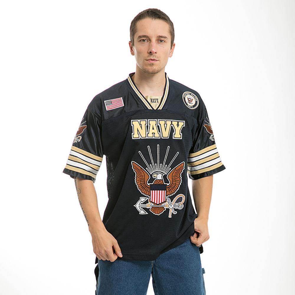 Rapid Dominance Military Football Jersey Navy Air Force Army Marines T Shirts-Air Force - Navy-Regular-X-Large