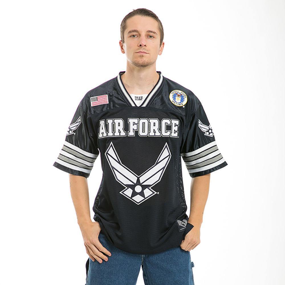 Rapid Dominance Military Football Jersey Navy Air Force Army Marines T Shirts-Air Force - Navy-Regular-X-Large